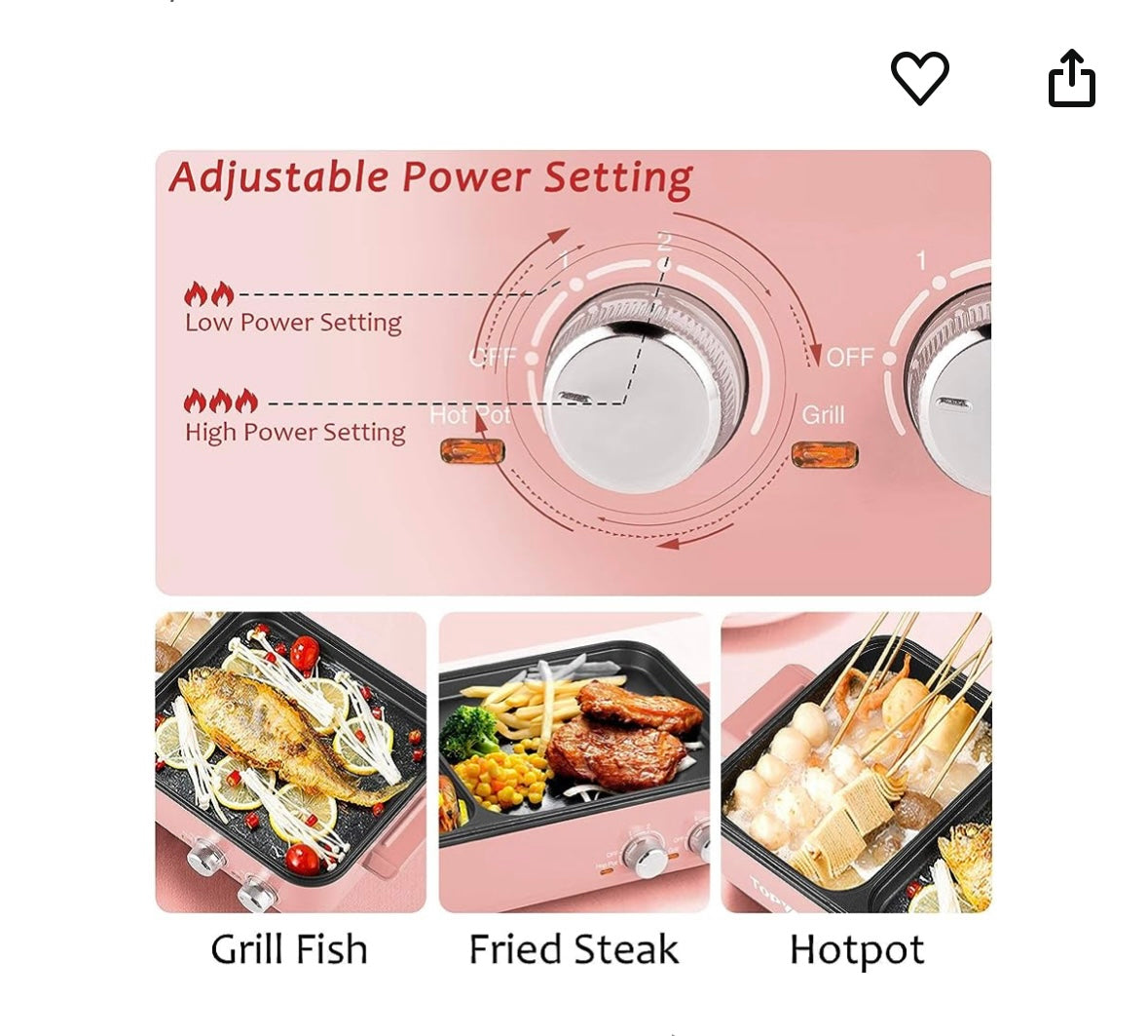 2-in-1 Hot Pot and Grill
